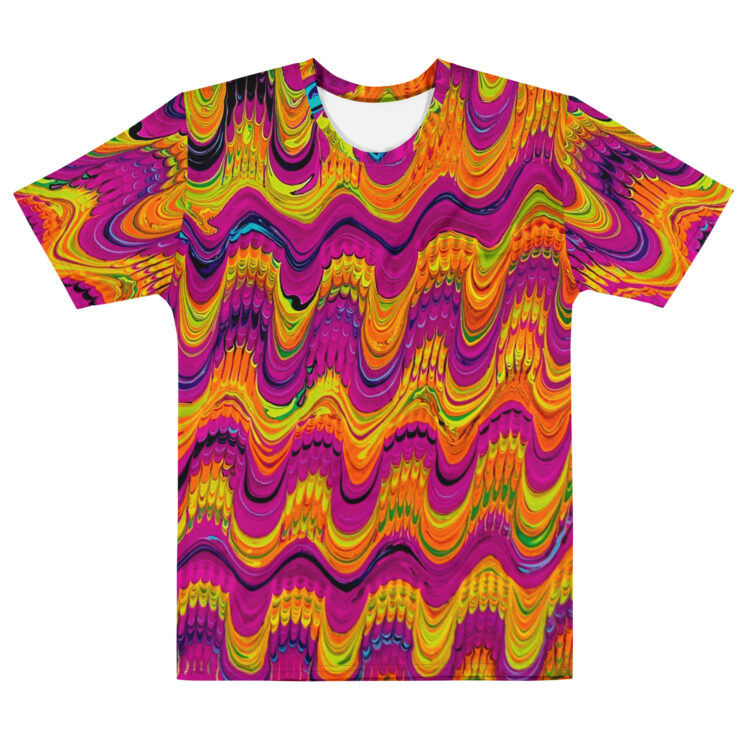 Brain Waves Men’s cotton crew neck t-shirt